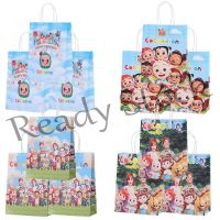 【hot sale】 ▫✈✖ B41 Cocomelon Birthday Party Decorations Printed Gift Bags Candy Bag Child Party Loot Bags Boy Girl Kids Baby Sower Party Supplies