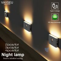 Smart Night Light 5V 400mAh Built-in Li-Battery Infrared Human Body IR Induction Sensing LED Lamp