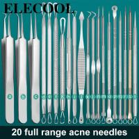 เครื่องมือทำความสะอาดสิวหัวดำอย่างล้ำลึก Acne Blackhead Removal Needles Dots Acne Needle Remover-Aluere