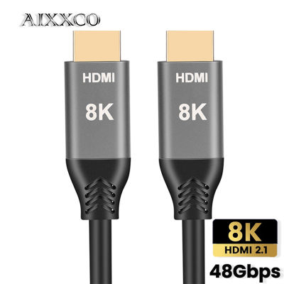 AIXXCO HDMI-compatible 2.1 Cable for Xiaomi Box 8K60Hz 4K120Hz 48Gbps Digital Cables for PS5 PS4 HDMI-compatible Splitter 8K