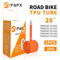 FAFX ท่อด้านใน Tpu น้ำหนักเบามาก170x1 8/23/25/28/32C อะไหล่จักรยานรีไซเคิลได้100% คงทนจักรยานในท่อถนน