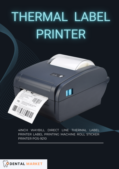 ZJ9210 4inch Waybill Direct Line Thermal Label Printer Label Printing Machine Roll Sticker