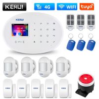 【LZ】⊙❁  KERUI W20 WIFI GSM 4G Alarm System 433Mhz Home Security Tuya Smart Android IOS Phone APP 8 Language Switch Anti Theft Alarm Kit