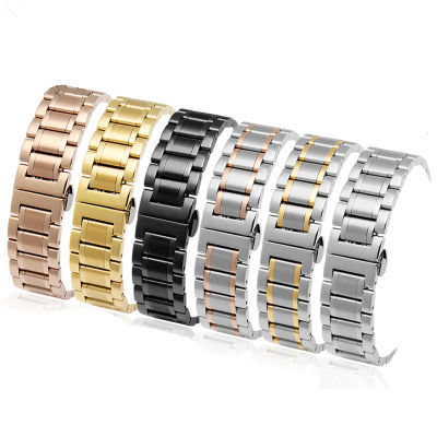 6 Colors Stainless Steel Watch Strap for Quartz Wristwatch Women Men 20mm 22mm Sport Waterproof Bracelet Watchband Accessories