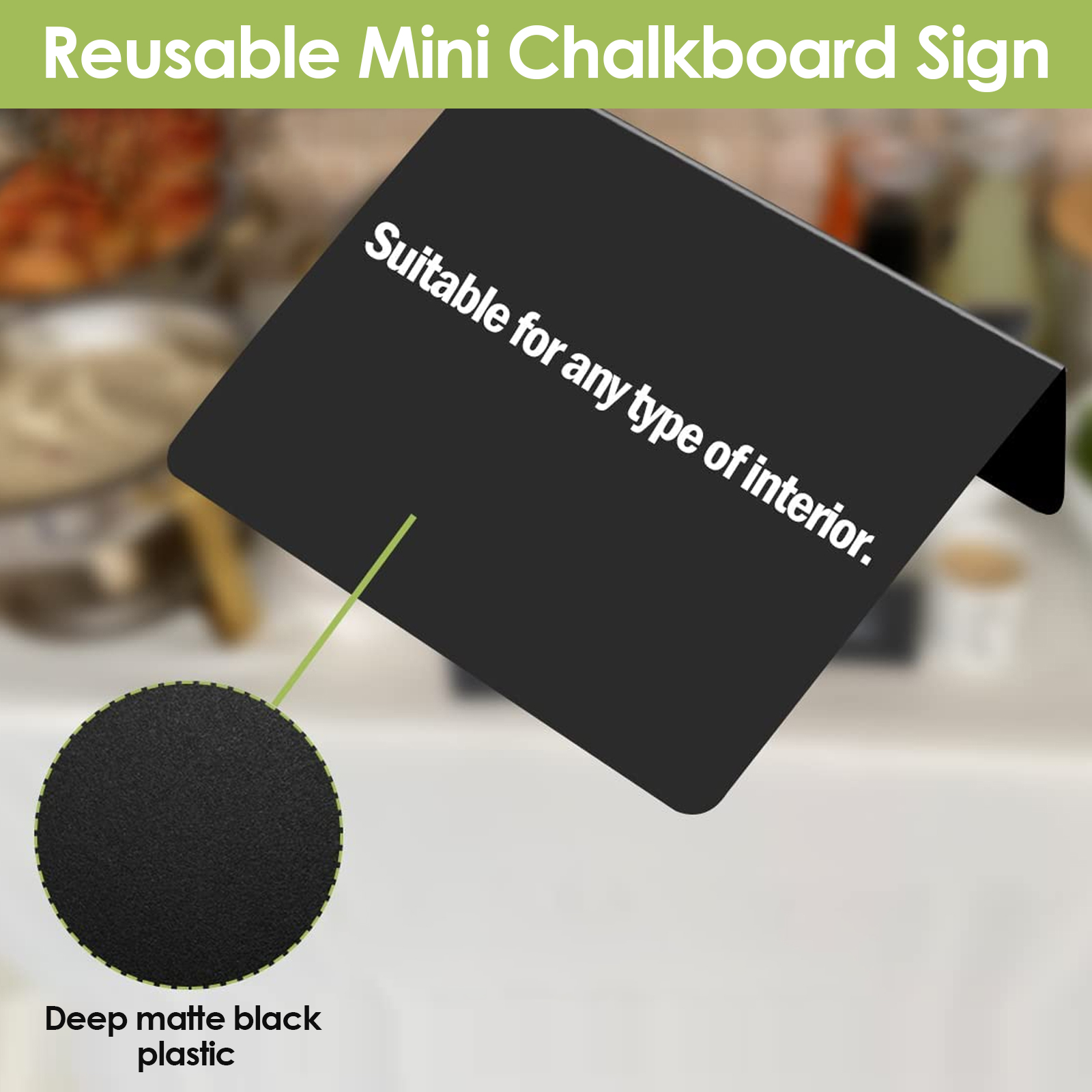Parties Message Boards & Signs 4 x 3 inch Mini Chalkboard Signs for Labeling Set of 10 Small Chalkboard Reserved Signs for Food Pricetags 