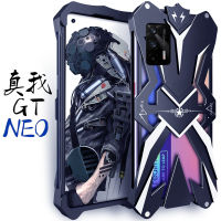 ZIMON สำหรับ OPPO Realme GT NEOเคสโทรศัพท์โลหะฝาหลัง Oppo RealmeGT เคสห่อหุ้มอะลูมินัมอัลลอย Anti-Fall กันกระแทก Drop-Resistant Cover