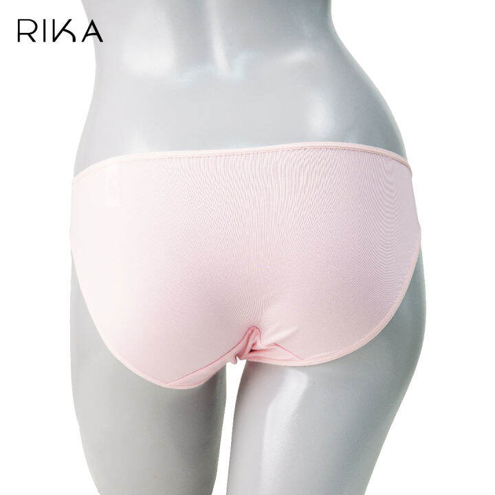 rika-กางเกงใน-bikini-ผ้าไนล่อน-lycra-แต่งลูกไม้-gv2226-size-m-ll