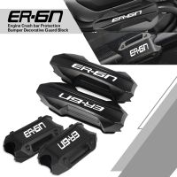 ER6N Motor Engine Crash bar Bumper Decorative Guard Block 25mm For KAWASAKI ER 6N 2009-2017 2016 2015 2014 2013 2012 2011 10