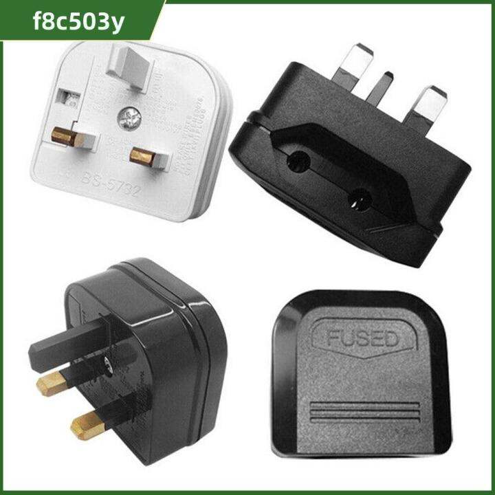 F8C503Y New Electrical Plugs EU to UK Converter Mains EU 2 Pin to UK 3
