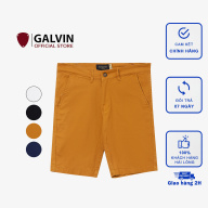 Quần short nam GALVIN 4 màu chất cotton kaki co giãn thumbnail