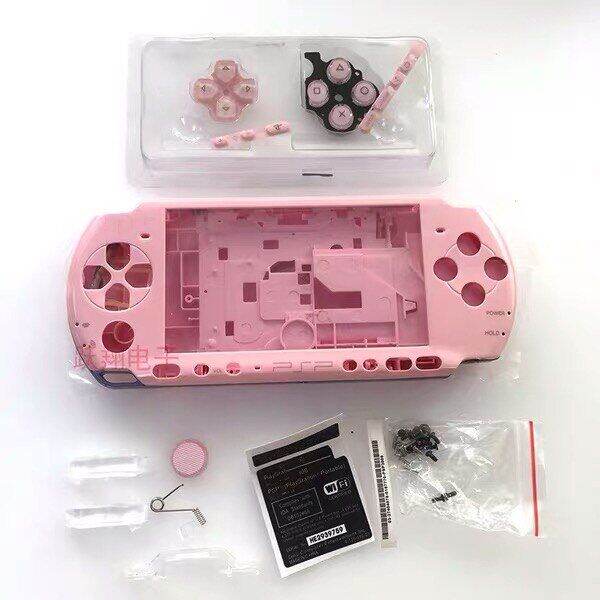 สำหรับ PSP3000 PSP 3000สีดำสีชมพูเคสแบบเต็มชุดมีปุ่มเปลี่ยนเคส | Lazada ...