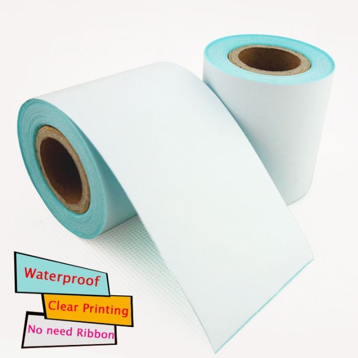 75mm-width-30m-continuous-label-paper-adhesive-sticker-roll-for-80mm-3-inch-58mm-pos-thermal-printer