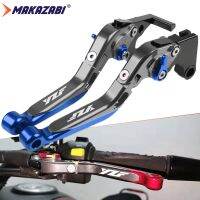 MAKAZABI สำหรับ Yamaha YZF-R1 2015-2021 YZF-R6 2017-2022 R6 CNC พับปรับเบรคคลัทช์คันโยกอุปกรณ์เสริม CNC อลูมิเนียมอัลลอยด์เลเซอร์โลโก้ YZF R1 R6