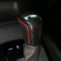 ☈❇○ Car Interior Gear Shift Gear Head Cover Dual Color Gear Head Pasted Trim For Toyota Corolla 2019 2020 2021 Accessories