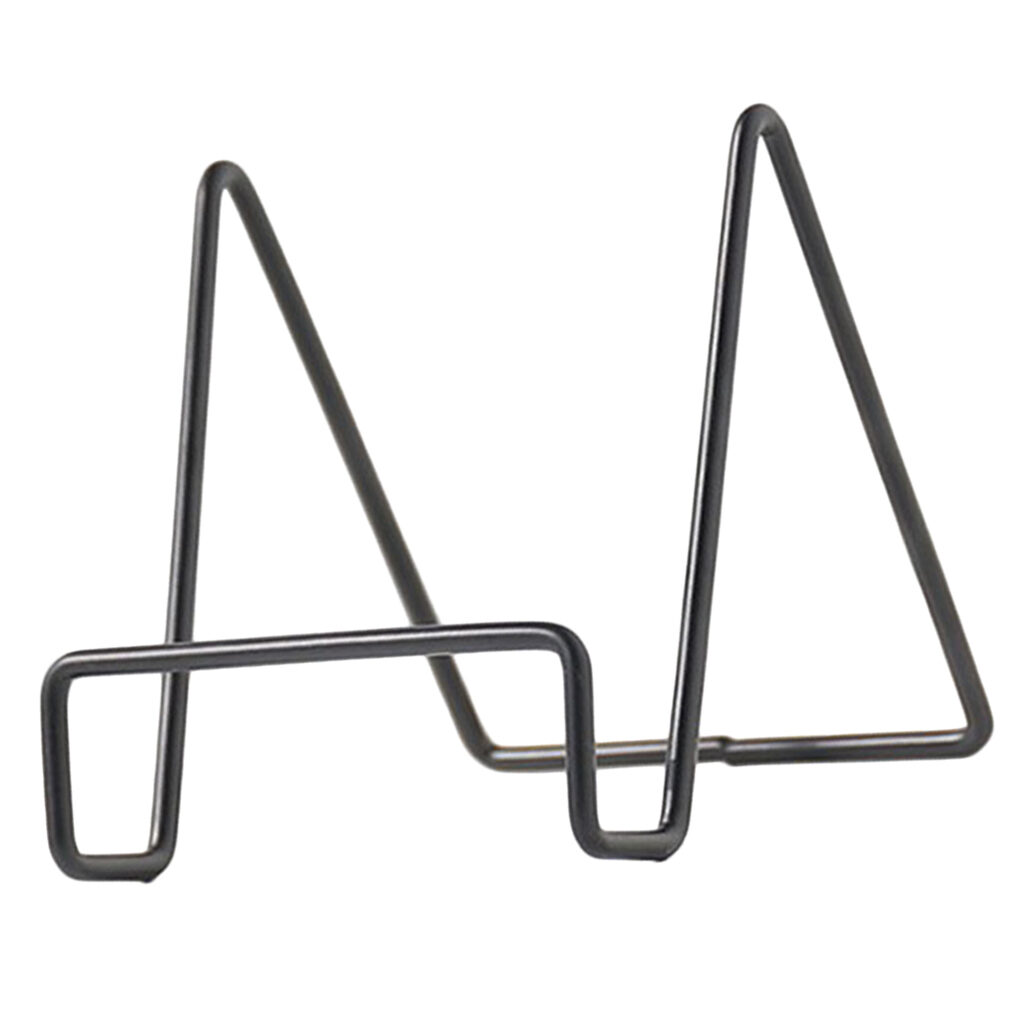 2Pcs 4"/5"/12" Home Iron Easel Display Stand Plate Holder Picture Photo Frame 