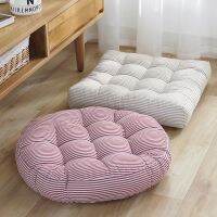 【YF】 Inyahome Stripe Garden Patio Seat Cushion Round Chair Pad Home Floor 22 Inch Window Throw Pillows Indoor/Outdoor