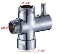 ทองเหลืองยุโรป3/4 \ "Diverter Vavle โครเมี่ยมชุบชุดฝักบัวอะแดปเตอร์ไดเวอร์เตอร์สำหรับก๊อกน้ำส่งฟรี