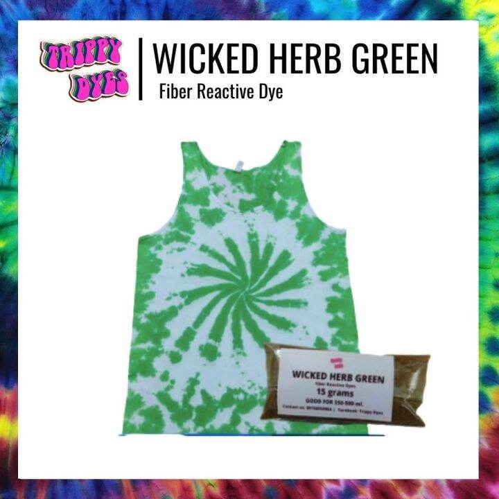 Wicked Herb Green Dyes *Reformulated* (Fiber Reactive Dyes From Trippy