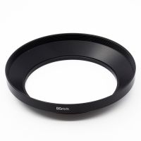 86mm 95mm x1 Thread Curved Tilted Metal Lens Hood Shade For Wide Angle Lens