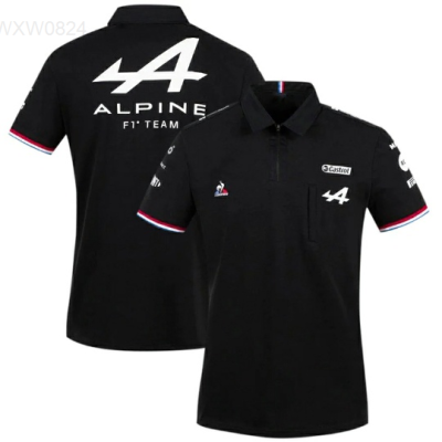 Fashion New Summer 2023 New Alpine F1 Racing Shirt Little Mens Quick-drying Short-sleeved POLO Shirt，Size:XS-6XL Contact seller for personalized customization of name and logo high-quality