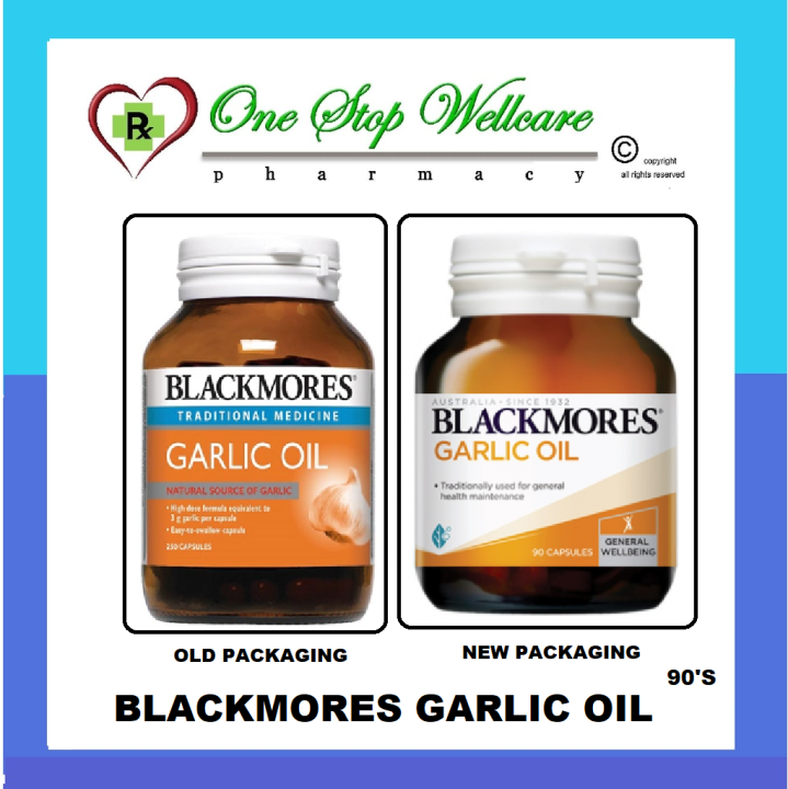 BLACKMORES GARLIC OIL (OLD / NEW) 90'S (EXP02/2025) Lazada