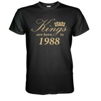 Kings Are Born In 1988 T-Shirt - 30 Geburtstag Anniversary 30Ter Geschenk Gr.New 2019 Fashion Hot Fashion Concert T Shirt