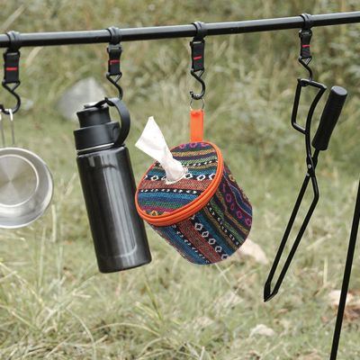 【CW】 Hanging Toilet Paper Reusable Camping Roll Holder Supplies for Outdoor Travelling