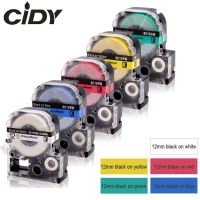 【Big-promotion】 Gadget Lab Bd CIDY 5Pcs 12มม.สีขาว SS12KW SC12GW SC12YW SC12BW SC12RW เทป Kingjim/Epson Label Maker LW300 SR150 LW400