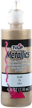  TULIP 17581 Dimensional Metallic Fabric Paint, 6-Pack