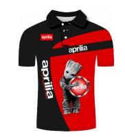 New Arrival Aprilia Summer 3D Print Men Shirt Short Sleeve Casual Male Polo Tops T-shirt Clothing Brand Top Quality Polo