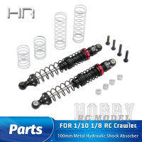 HR อะไหล่โลหะ Double-Section โช้คอัพไฮดรอลิก100มม. สำหรับ110 18 RC รุ่นรถ Crawler Rfit อุปกรณ์เสริม