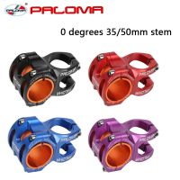 Paloma Bicycle Handlebar Stem Mtb Short Power Mountain Road Bike 0 Degree 31.8 Stem 35mm 50mm Positive and Negative Cycling