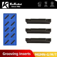 KaKarot 10pcs Carbide Insert เหล็กหล่อ MGMN300 M MGMN150 MGMN200 MGMN250 MGMN400 G T Slot Grooving YT5115 เครื่องตัด LatheCNC