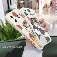 เคสพอยท์แคทเมาส์ IPhone X XS XR Max 8 7 6 6S Plus SE 2020 2022 รู้สึกสบายซิลิโคนเหลว