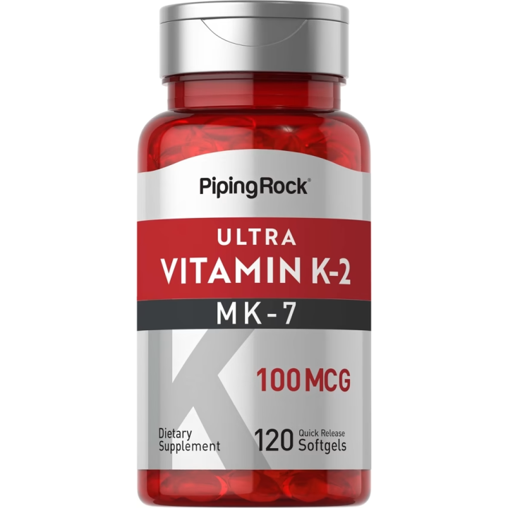 PipingRock, Ultra Vitamin K2 (K2) with MK7 (MK7), 100 mcg (100mcg