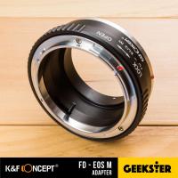 K&amp;F FD-EOS M Adapter แปลงเลนส์ Canon FD / FL เพื่อเอามาใส่กล้อง Canon Mirrorless ได้ทุกรุ่น ( Lens mount adapter Mount FD / FL For Canon ) ( เมาท์แปลง อแดปเตอร์ ) ( FD-EOS M / FD-EOSM ) ( FD EOS M / FD EOSM ) ( Geekster )