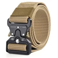 Men Military Belt Quick Release Belt 125cm High quality Long Men Durable Belt