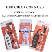 Bộ chia 4 cổng USB, HUB chia 4 cổng USB mở rộng truyền dữ liệu tốc độ cao tiện dụng loại 1