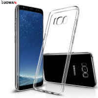 LUOWAN สำหรับ Samsung Galaxy S8เคส TPU แบบนิ่ม: ยืดหยุ่นบางป้องกันการดูดซับแรงกระแทกโปร่งใสกันลื่นเข้ากันได้กับชาร์จไร้สาย