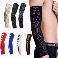 Spiderweb Arm Warmers Cycling Sun UV Basketball Elbow Protection for Sport Tennis Bike Volleyball Soccer Cobweb Arm Sleeve Brace Sleeves