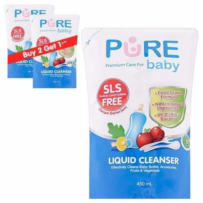 Pure Baby Liquid Cleanser 450ml Buy 2 Get 1 Free Purebaby 450 Ml Beli 2 ...