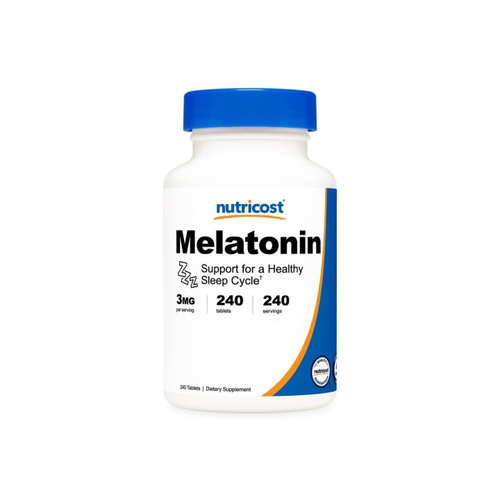 [FINAL SALE] Nutricost Melatonin 3mg, 240 Tablets - 3mg Per Serving ...