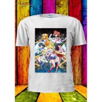 Cotton Tshirt men loose casual top Sailor Moon Crystal Anime Space Loose Tees  KR4Q