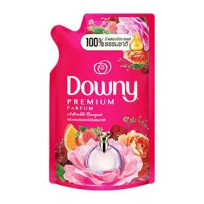 Downy Premium Parfum ดาวน์นี่ น้ำยาปรับผ่านุ่ม สูตรเข้มข้น กลิ่นช่อดอกไม้อันแสนน่ารัก (สีชมพู) ขนาด 500 มล.