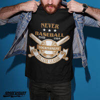 [ส่งเร็วพิเศษ!] เสื้อยืด cotton 100% ลาย Never Baseball ผ้านุ่ม ใส่แล้วไม่ย้วย คุณภาพส่งออก เสื้อแฟชั่น เสื้อวินเทจ พร้อมส่ง