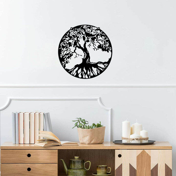 tree-of-life-metal-wall-sign-family-love-stencil-laser-cut-metal-decorative