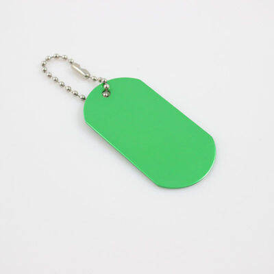 100ชิ้นล็อตแท็ก ID สัตว์เลี้ยงสี่เหลี่ยมผืนผ้าที่มีสีสัน Anodized Aluminium Stamping Blanks Discs สำหรับ Craft Tags-จัดส่งฟรี