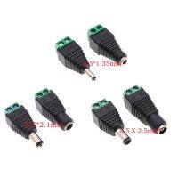 ○☜┋ 1Pcs Female 1 pcs Male DC Connector 5.5 x 2.1MM 5.5x2.5MM 3.5x1.35MM Power Jack Adapter Plug Led Strip Light