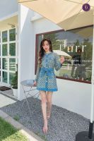 (ยีนส์อ่อน)Like a Star Denim Dress เดรสปักเหลื่อมสียีนส์อ่อนดีเทลสวยสุดๆผูกโบว์หน้าหรือหลังก็สวยยใส่ออกงาน หรือไปคุยงานเหมาะมากกก