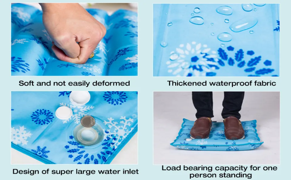 Cooling Mat, Cool Pillow Ice Pillow,Water Cooling Seat Cushion for Office  Chair & Car Seat Cushion, Soft Summer Ice Water Pad,Children,Student,Office,Car  